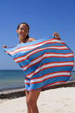 Cherry Beach Towel - Blue