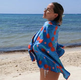 Cherry Beach Towel - Blue