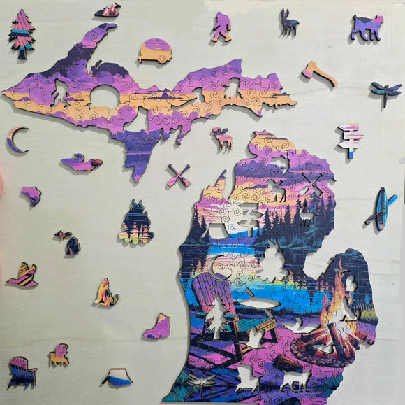 Puzzle Michigan Camp Chair