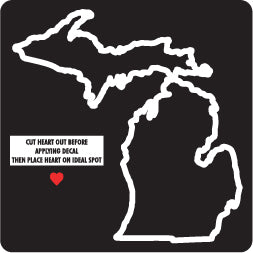 Hollow Mi Moveable Heart Lg Decal