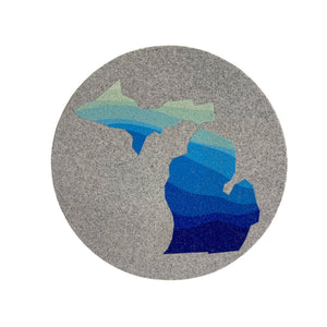 Coaster - Michigan Waves Blue