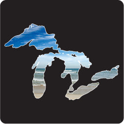 Surf Great Lakes Lg Decal