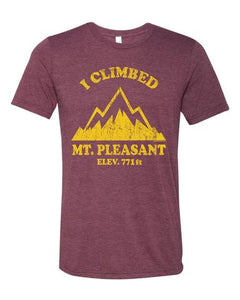 Unisex Tee - I Climbed Mt. Pleasant