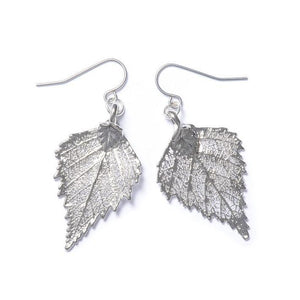 Birch Wire Earrings - Silver