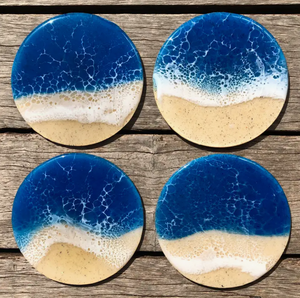 Coaster - Wave, Ocean Blue