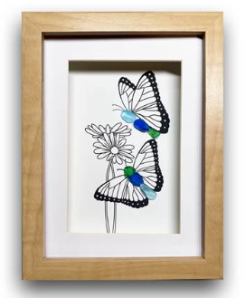 Sea Glass Art - Butterfly