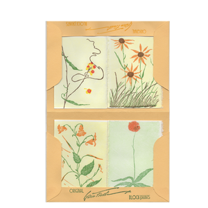 Small Card Set - Orange Flowers