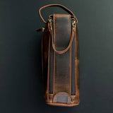 Leather Toiletry Bag Antique Brown
