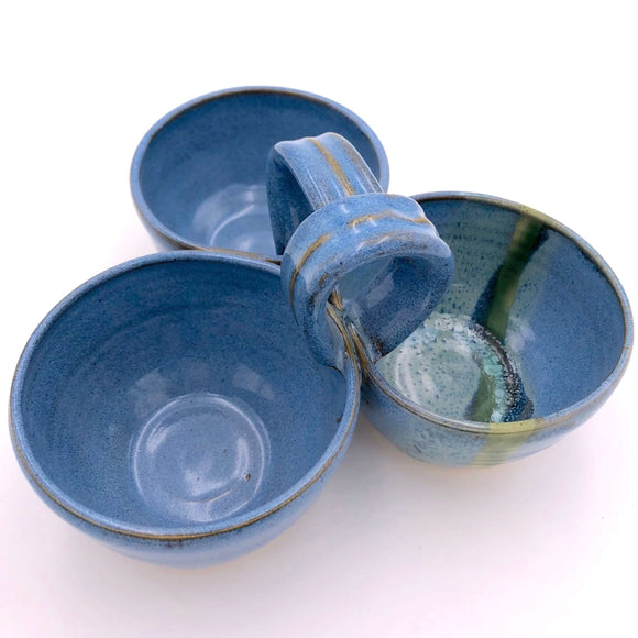 Triple Dip Platter - Blue